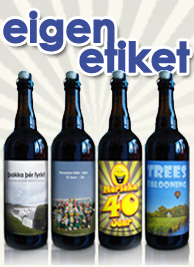 bestel bier per fles met eigen persoonlijk etiket bij www.bier-winkel.com